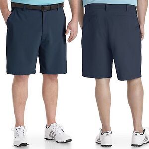 Reebok navy blue Golf Performance Flat-Front stretch Shorts Big and Tall 46